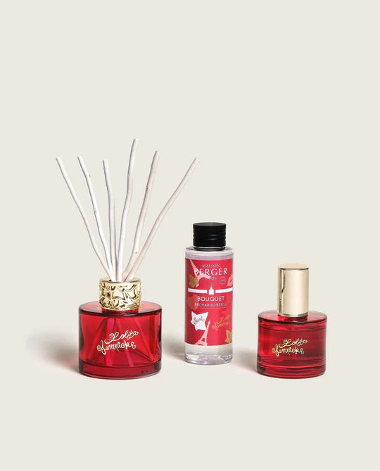 Maison Berger Mini Duo Lolita Lempicka sweet Mini-Duftbouquet 90ml, Raumspray 50ml, rouge or