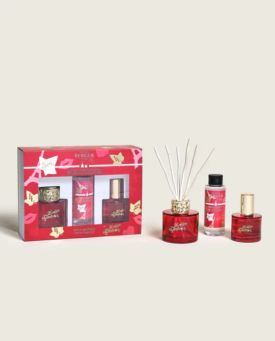 Maison Berger Mini Duo Lolita Lempicka sweet Mini-Duftbouquet 90ml, Raumspray 50ml, rouge or