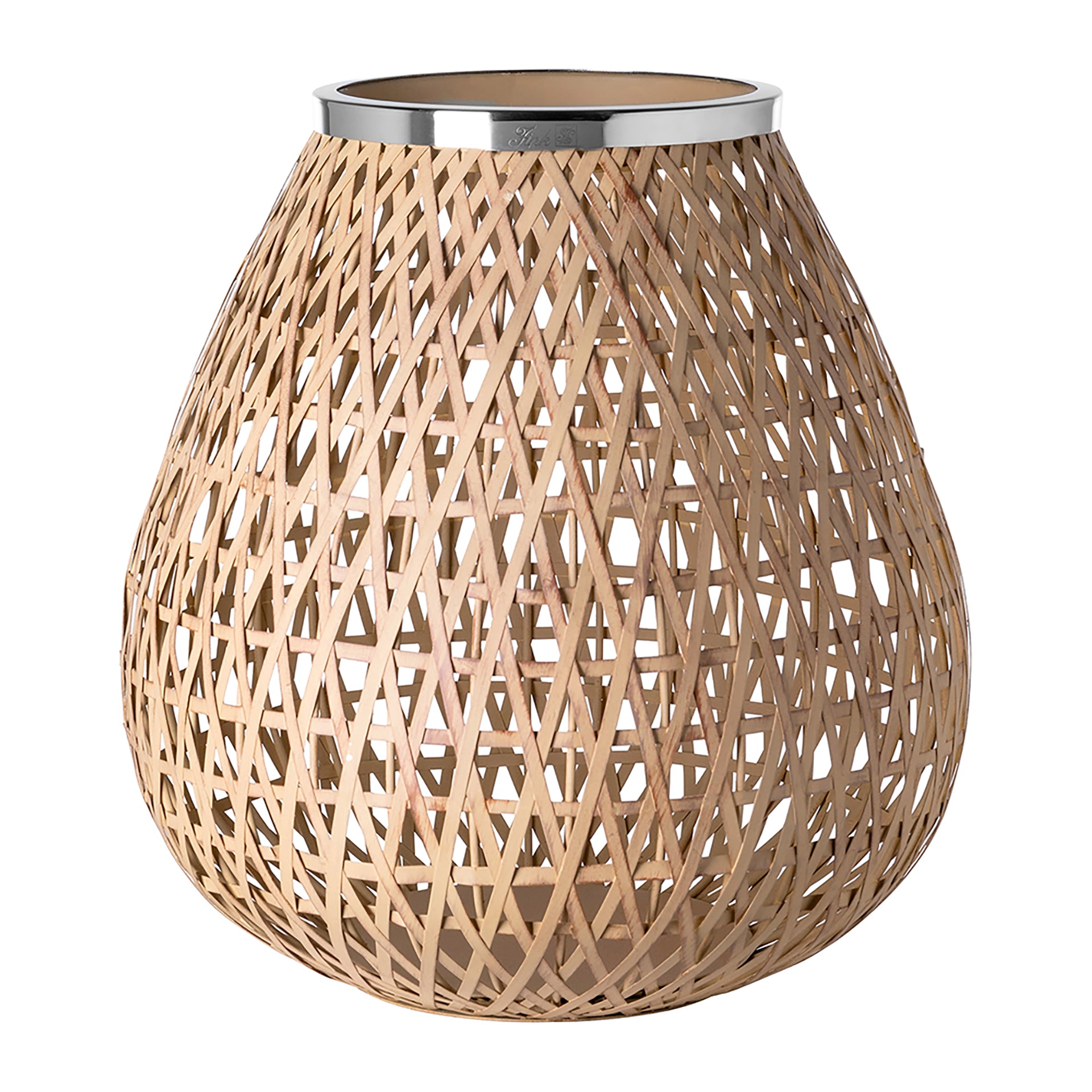 Fink Living SHONA Windlicht ohne Glas natur