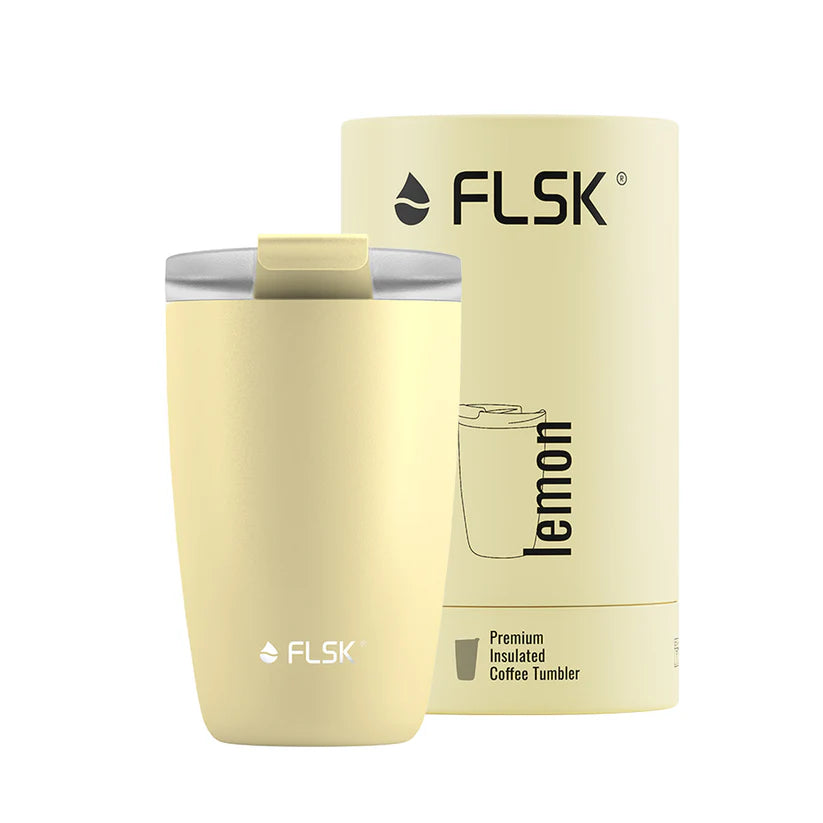 FLSK, Thermo Kaffeebecher to go, 350ml, Lemon