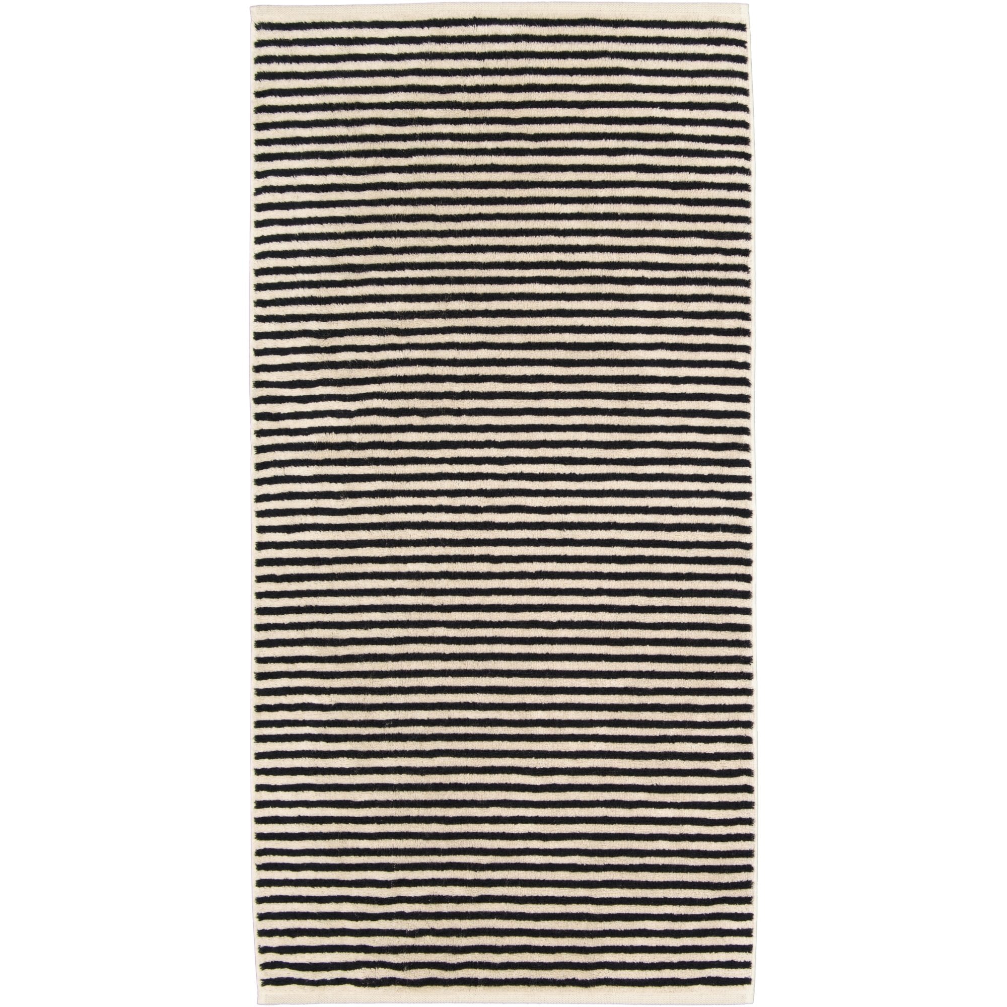 Cawö Handtuch Naturel Streifen 50x100 cm, 100% Baumwolle