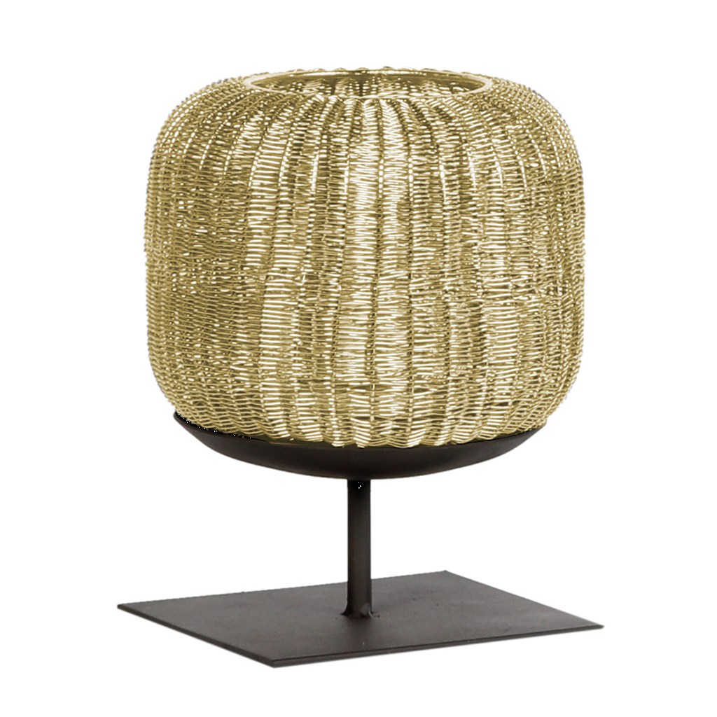 WMG Rangoon Windlicht gold, h 25cm