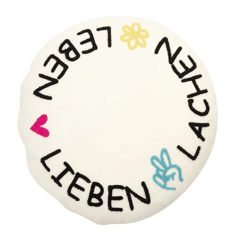 PAD Kissenhülle Circle of life, natural, Ø 45 cm