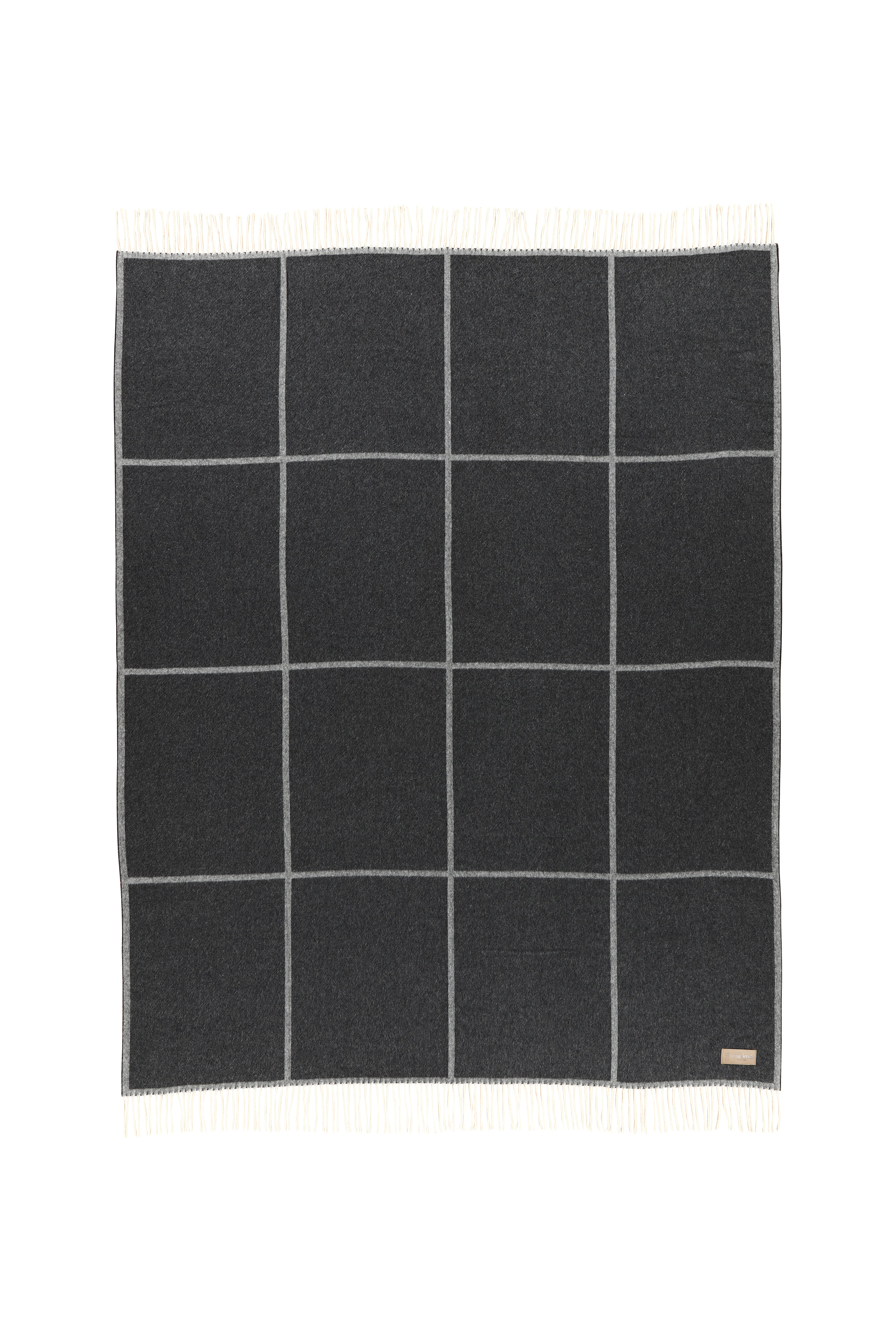 Eskimo Mira Plaid Gitter anthrazit 130x200cm