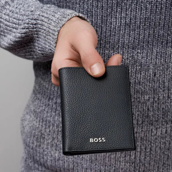 BOSS Doppelkartenhalter Classic Grained Black