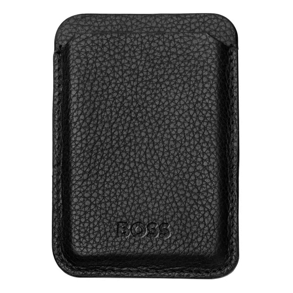 BOSS magnetischer Kartenhalter Classic Grained Black