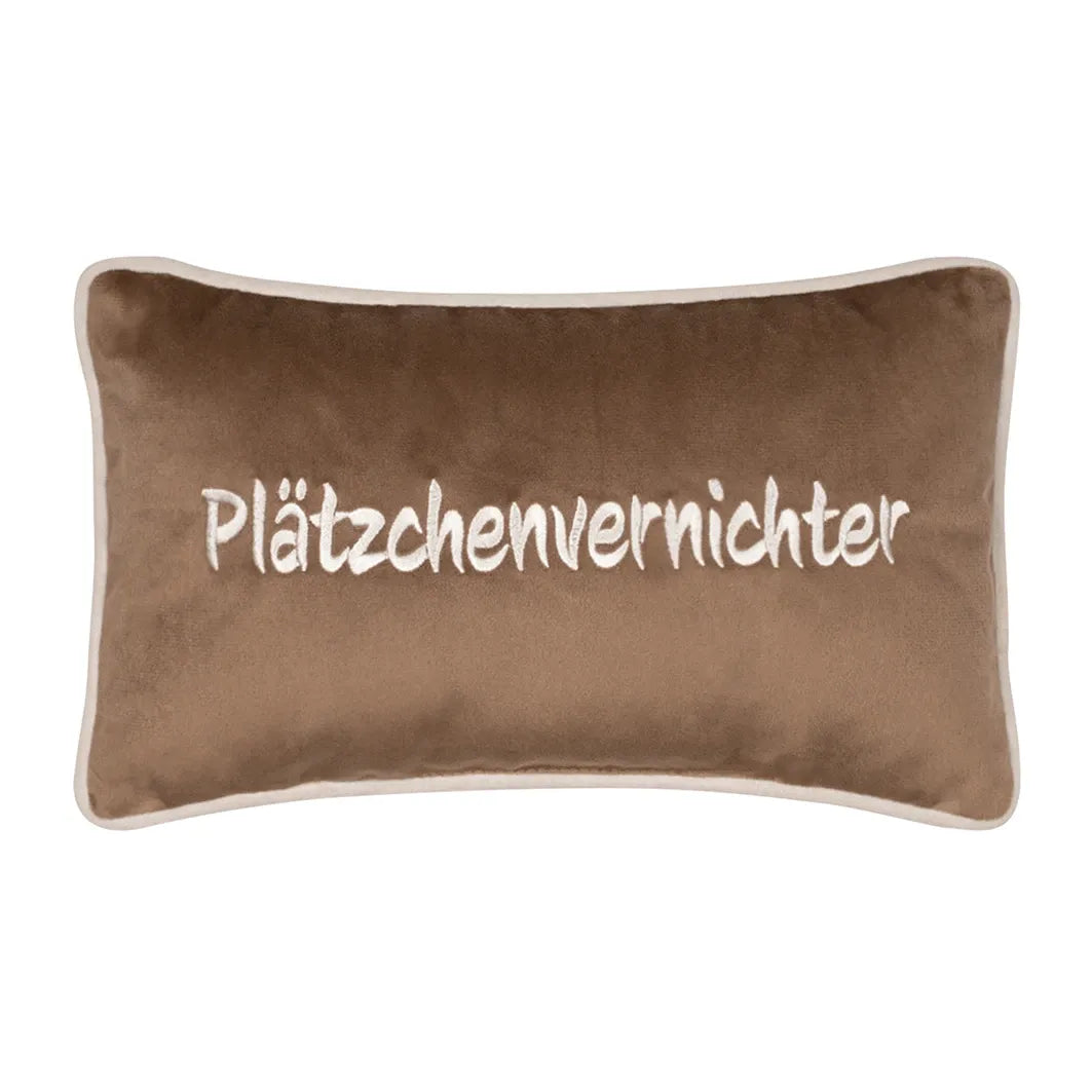 Pad Petite Kissen Plätzchen-light brown, 18 x 32 cm