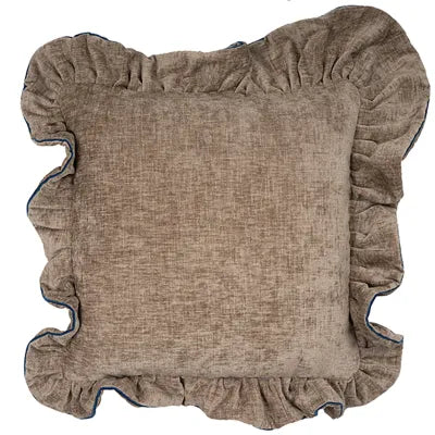 PAD Kissenhülle Romance, brown-blue, 43x43cm