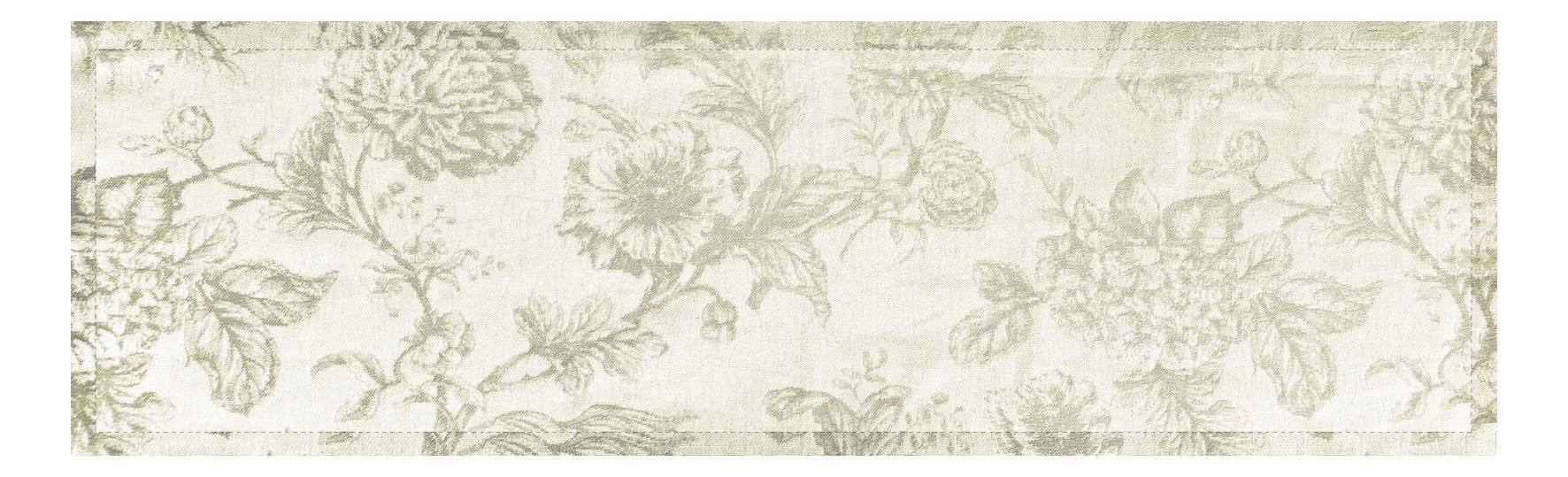 Proflax Tischläufer Floral Toile beige gold 50x150cm