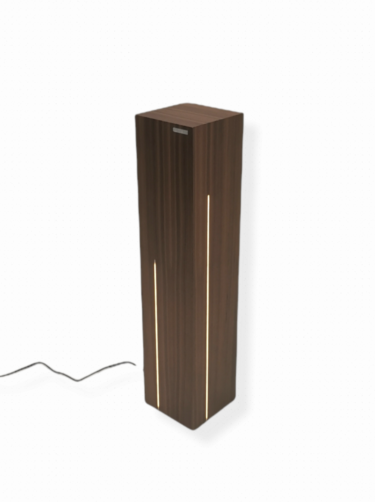 LED Stehlampe in Nussbaum "drei Streppen"