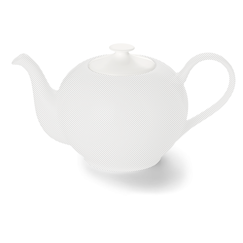 Teekanne Dibbern Classic, 1,3l weiß