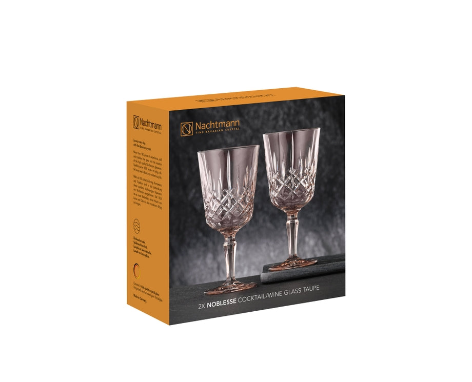 Nachtmann NOBLESSE Cocktail-/ Wein-Glas 2er Set taupe