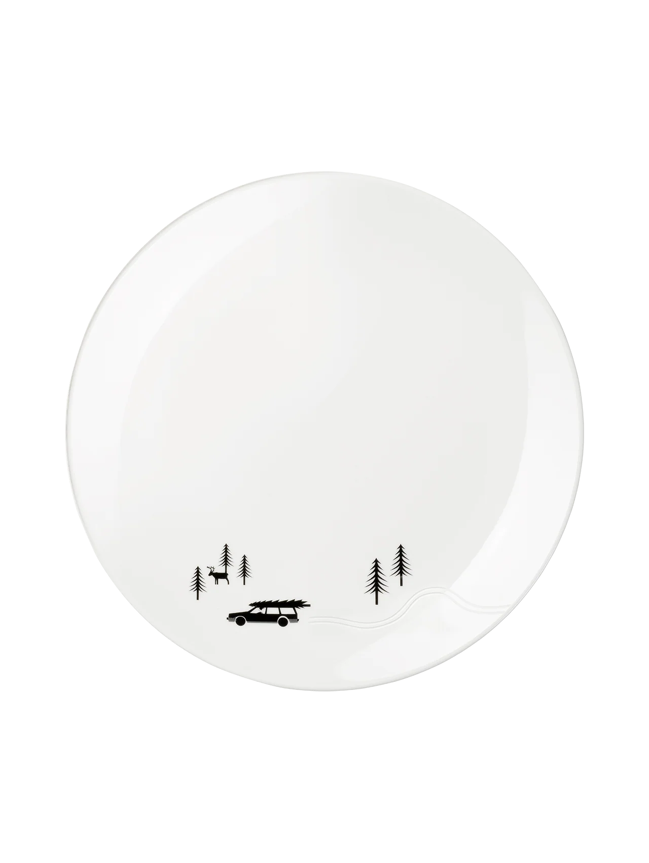 ASA Snow Tracks Dessertteller skidding xmas