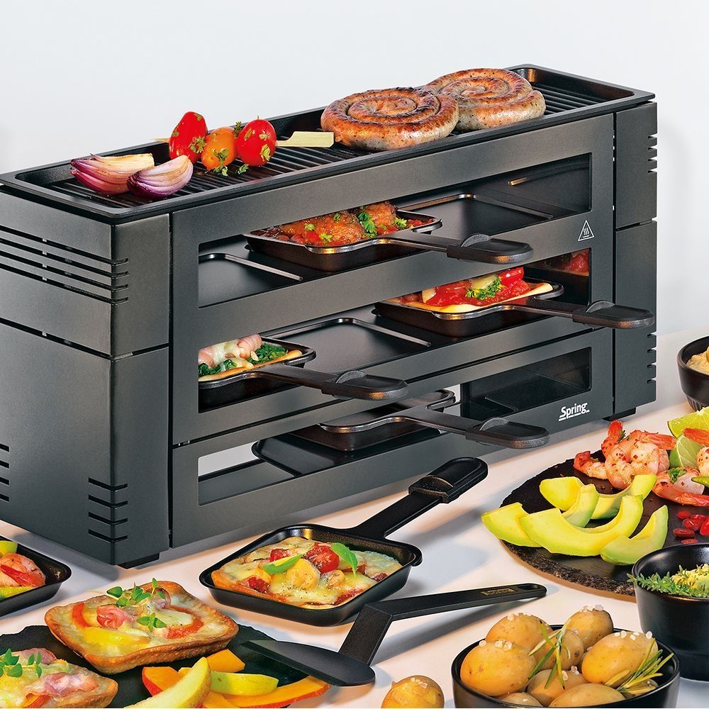 Spring Pizza Raclette 6 schwarz