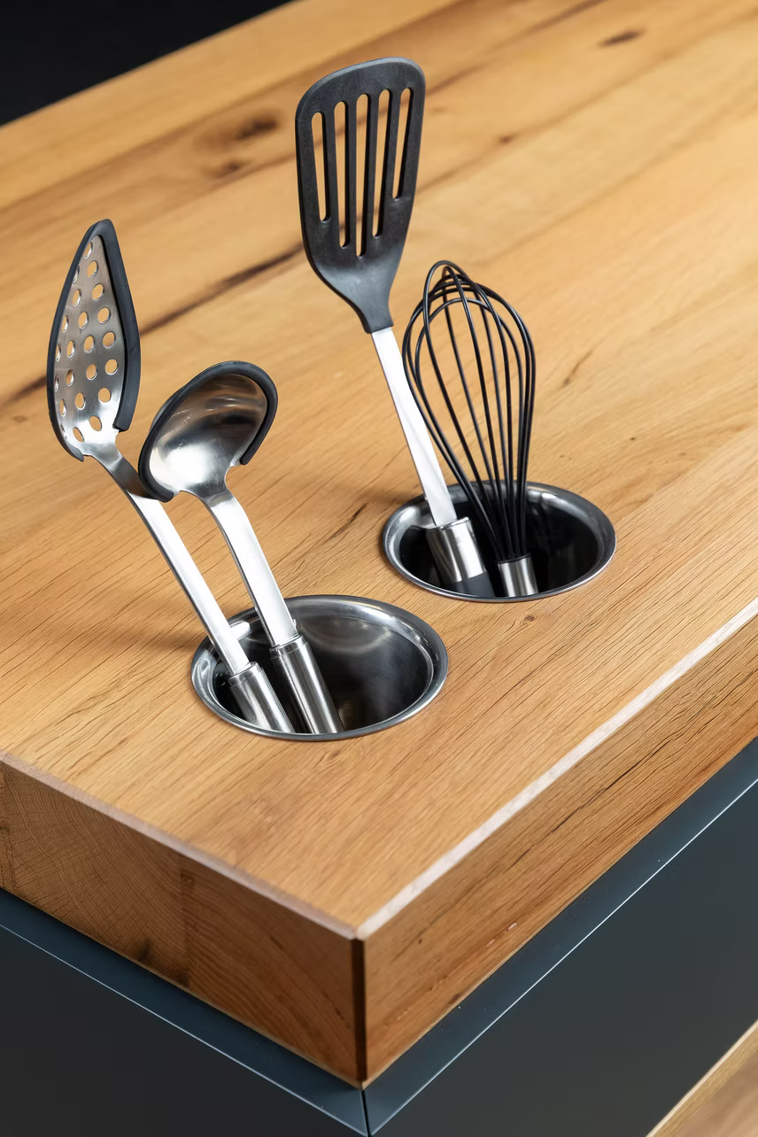 bulbaum "handgemaach" Kücheninsel "kichen woan"