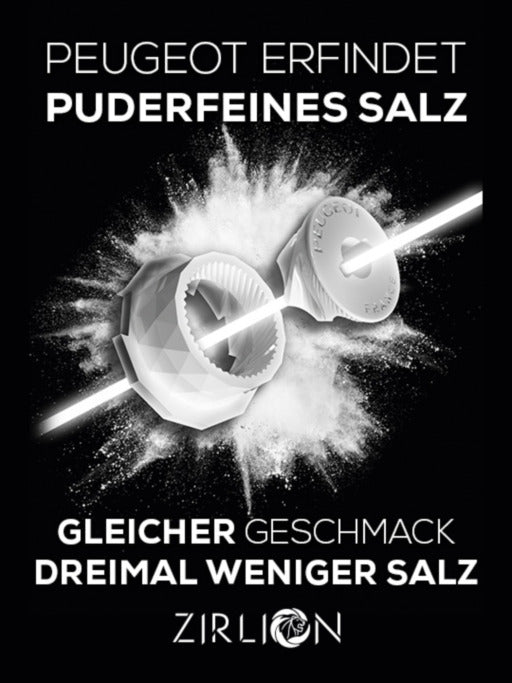 Peugeot Line Sense Duo elektrisch, Pfeffermühle carbon+Salzmühle aluminium 20 cm