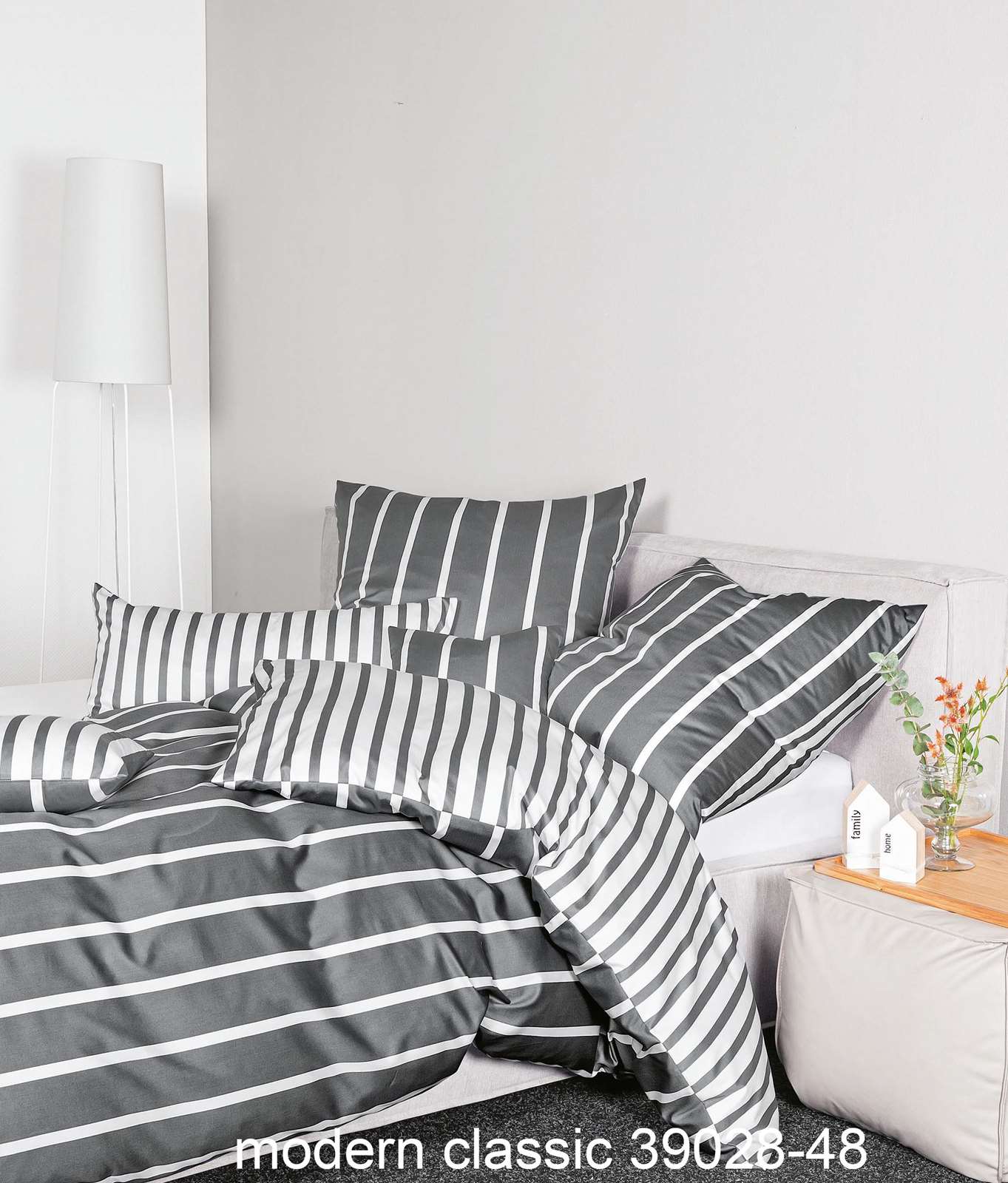 Janine Bettwäsche Modern Classic 39028 Fb. 48 anthrazit