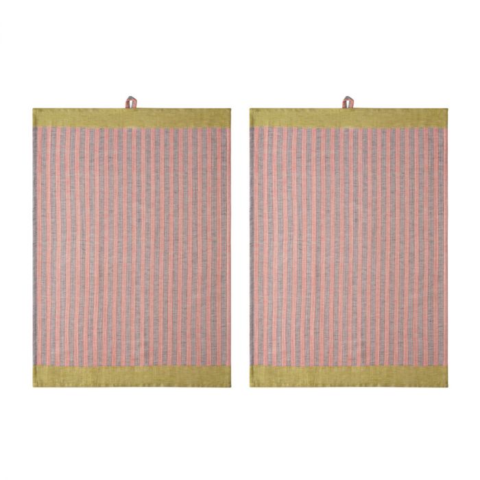 Proflax 4323 Geschirrtuch Farbe 346 Apricot, 50x70cm 2er Set