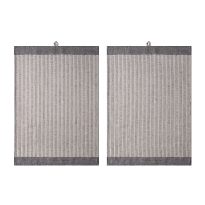 Proflax 4323 Geschirrtuch 838 grey, 50x70cm 2er Set