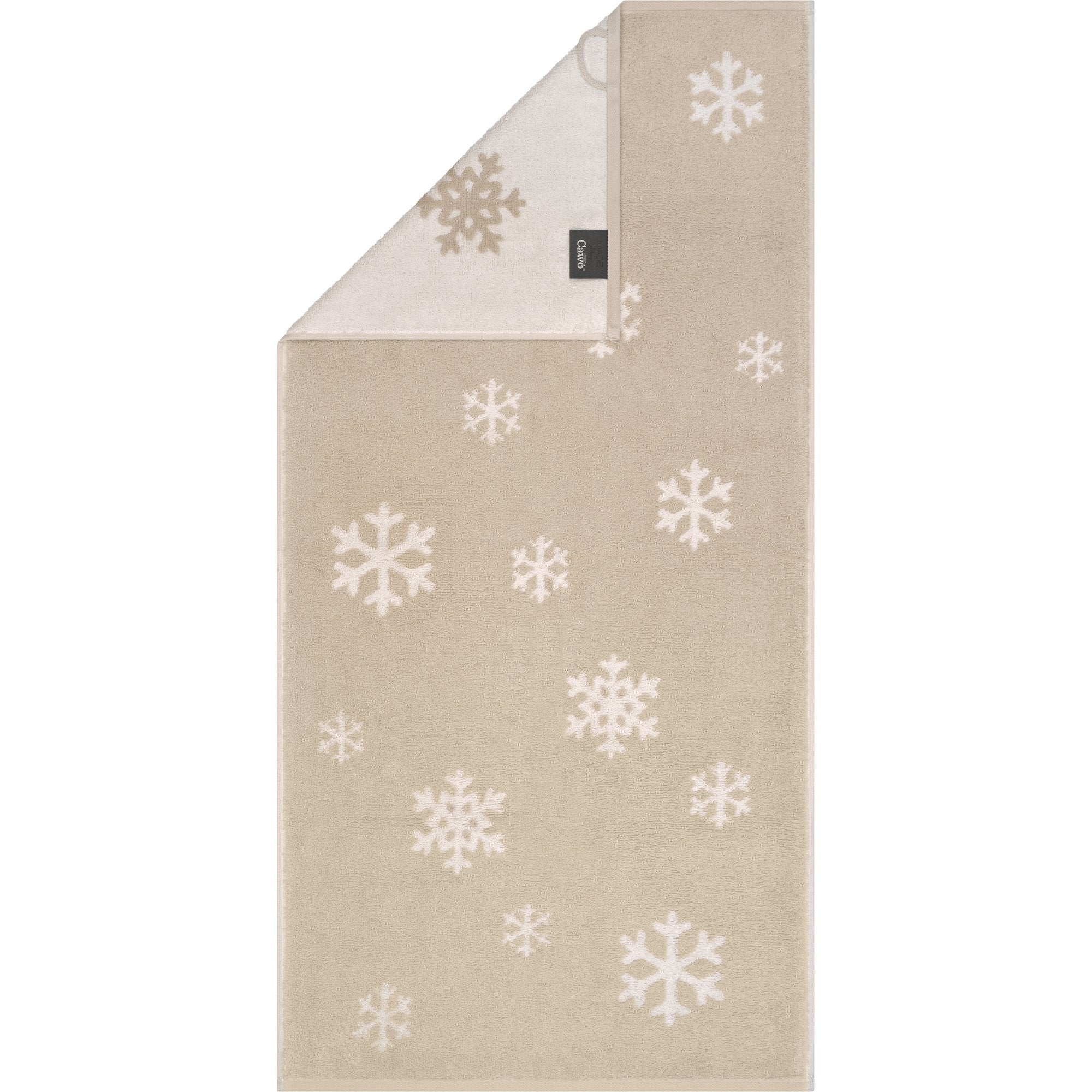 Cawö Winter Edition Schneekristalle Gästetuch, 30x50cm