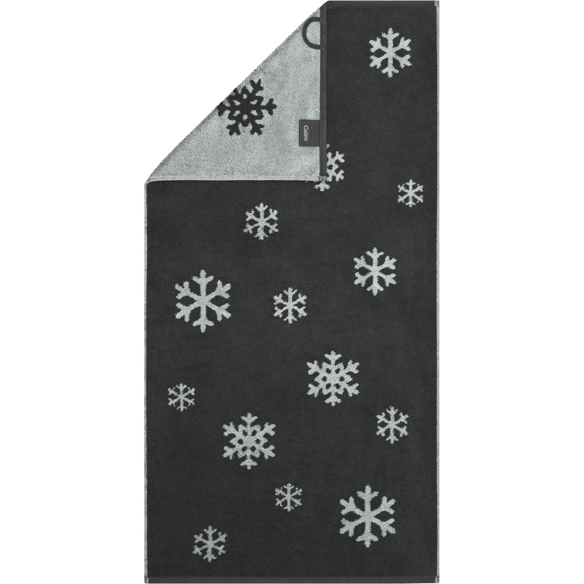 Cawö Winter Edition Schneekristalle Gästetuch, 30x50cm