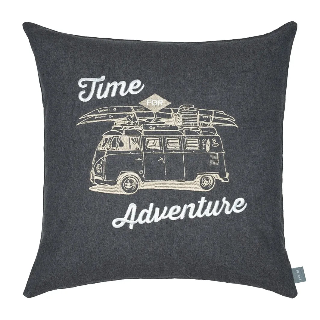 PAD Kissenhülle Adventure grau-beige 45x45cm