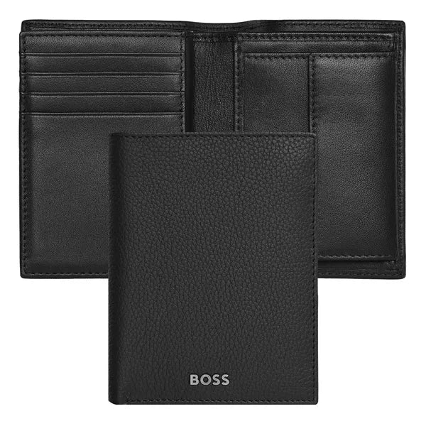 BOSS Kartenetui mit Kleingeldfach Classic Grained Black