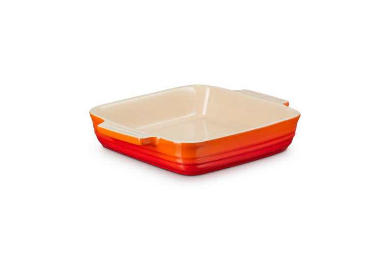 Le Creuset Auflaufform Klassik quadratisch Steinzeug ofenrot 23 cm 1,8 l