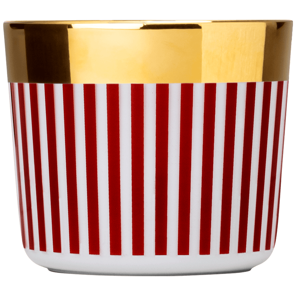 Fürstenberg RED POP Sip of Gold Champagnerbecher Vertical Stripes Red