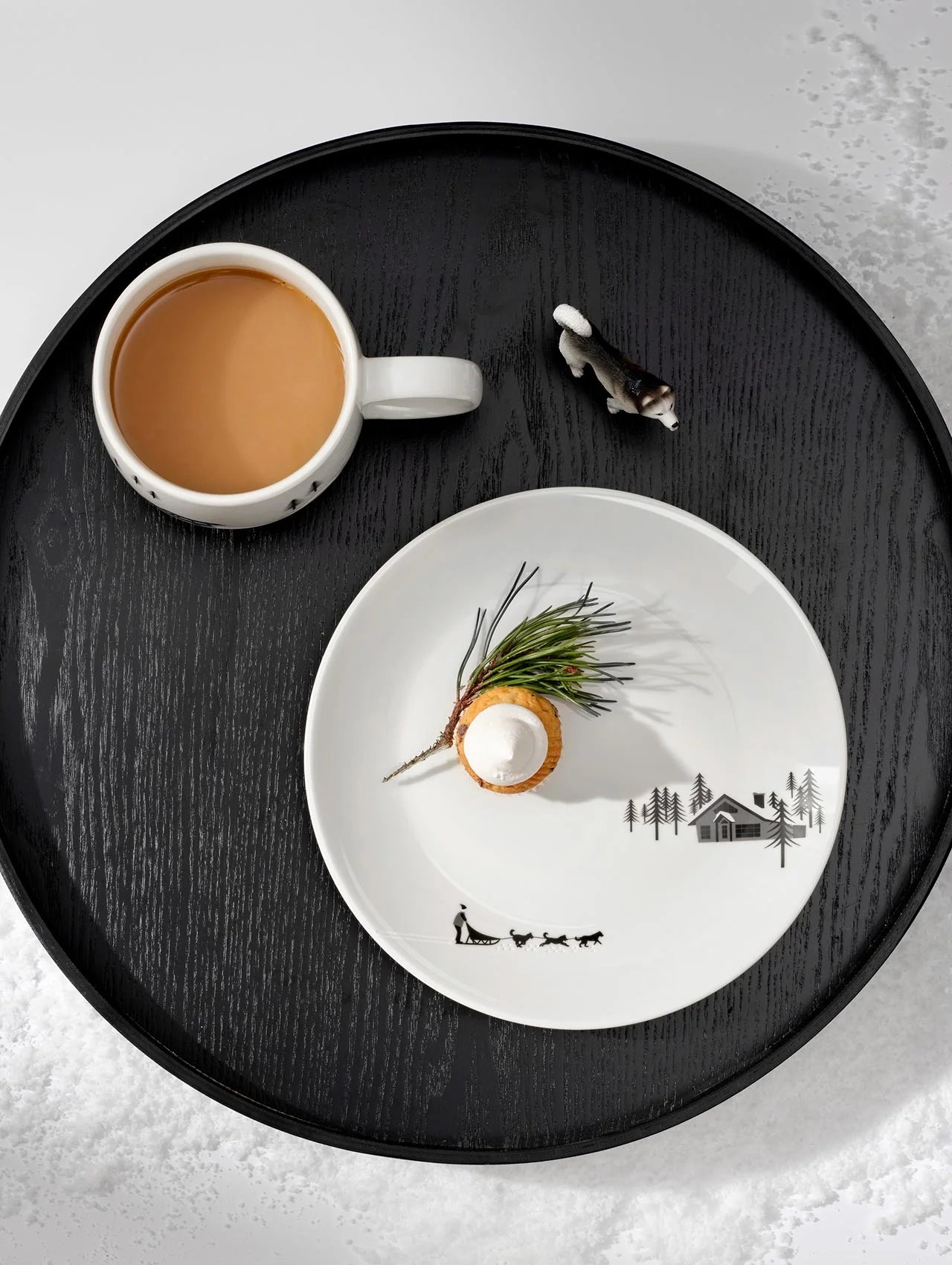 ASA Snow Tracks Dessertteller sled dogs