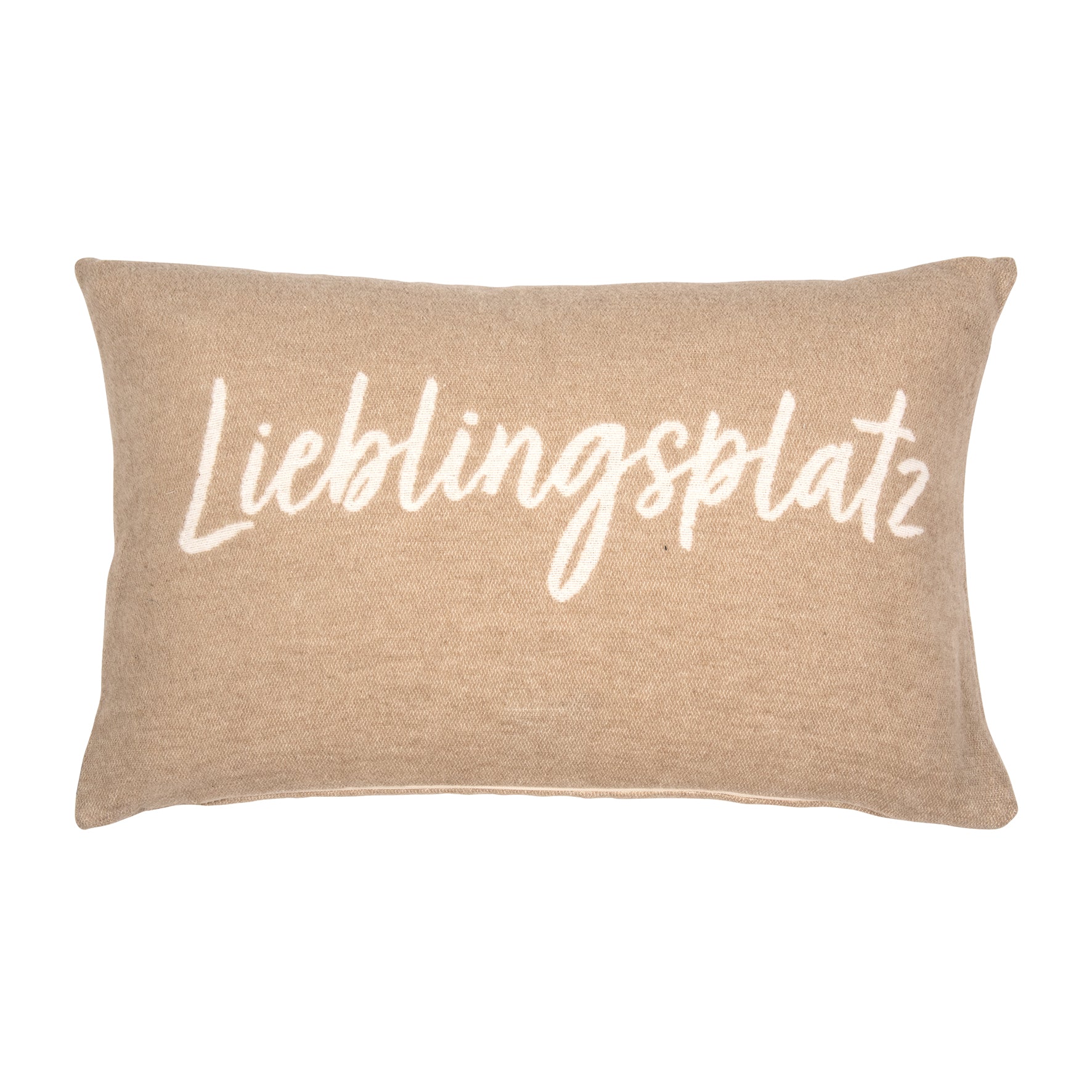 PAD Kissenhülle SNUG Lieblingsplatz, taupe, 35x60cm