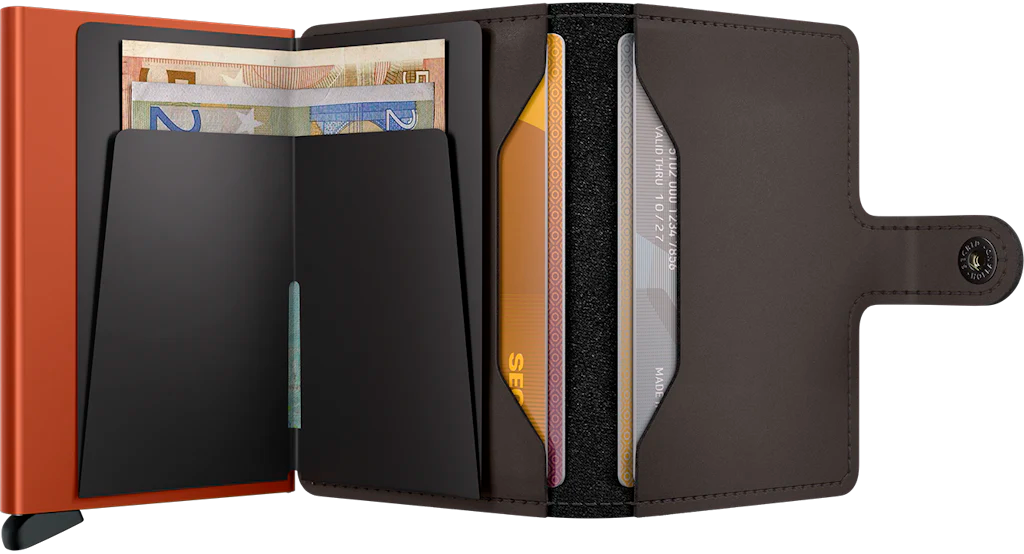 Secrid Miniwallet Matte Truffle & Orange