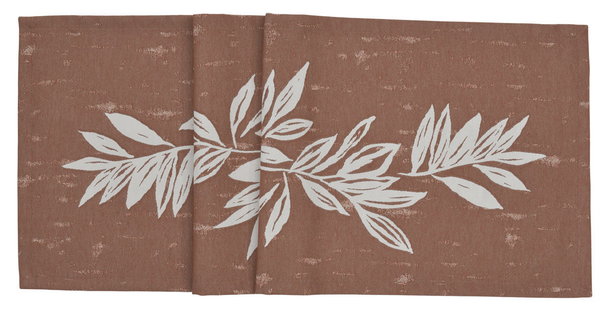 Sander Big Leaves Tischläufer Farbe 33, 50x140cm