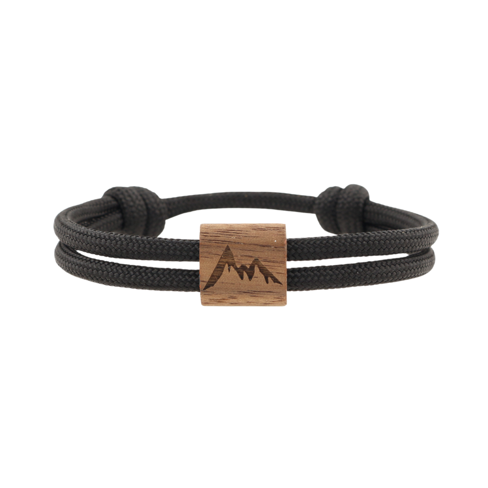 Eydl Kona "Berg" Armband Paracord schwarz