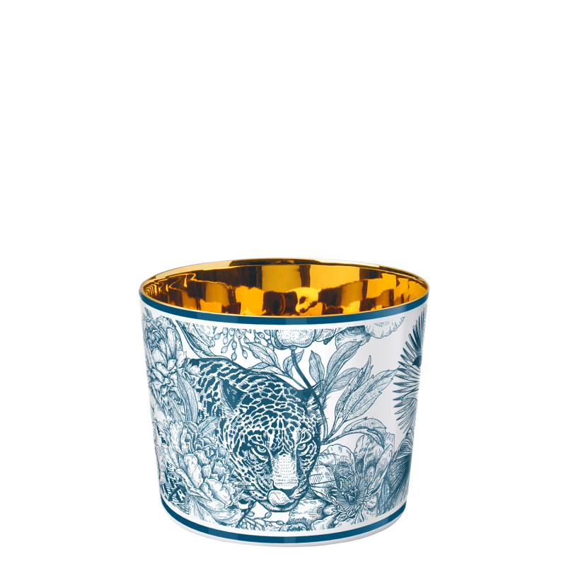 Fürstenberg Champagnerbecher LEOPARD Paraíso Blue 0,3l