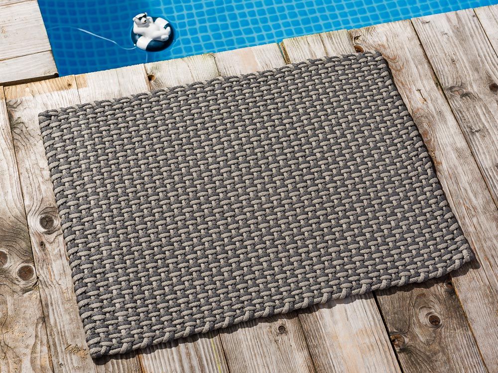 Pad POOL Outdoor- & Bade-Matte stone-sand, 52 x 72 cm