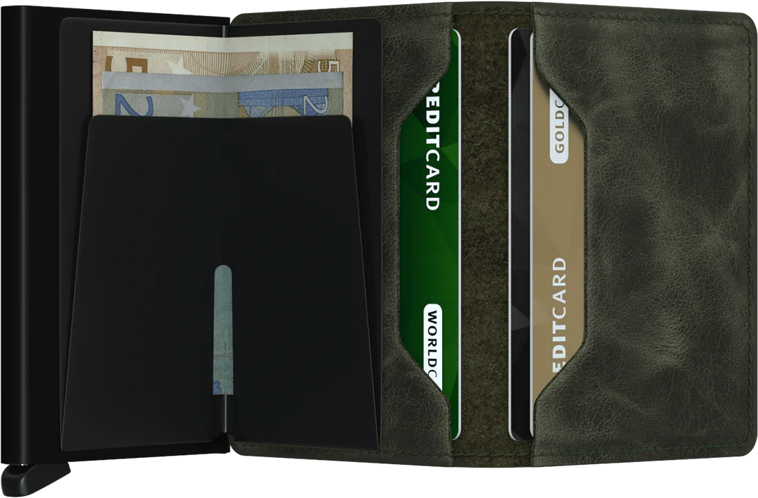 Secrid Slimwallet Vintage Olive Black