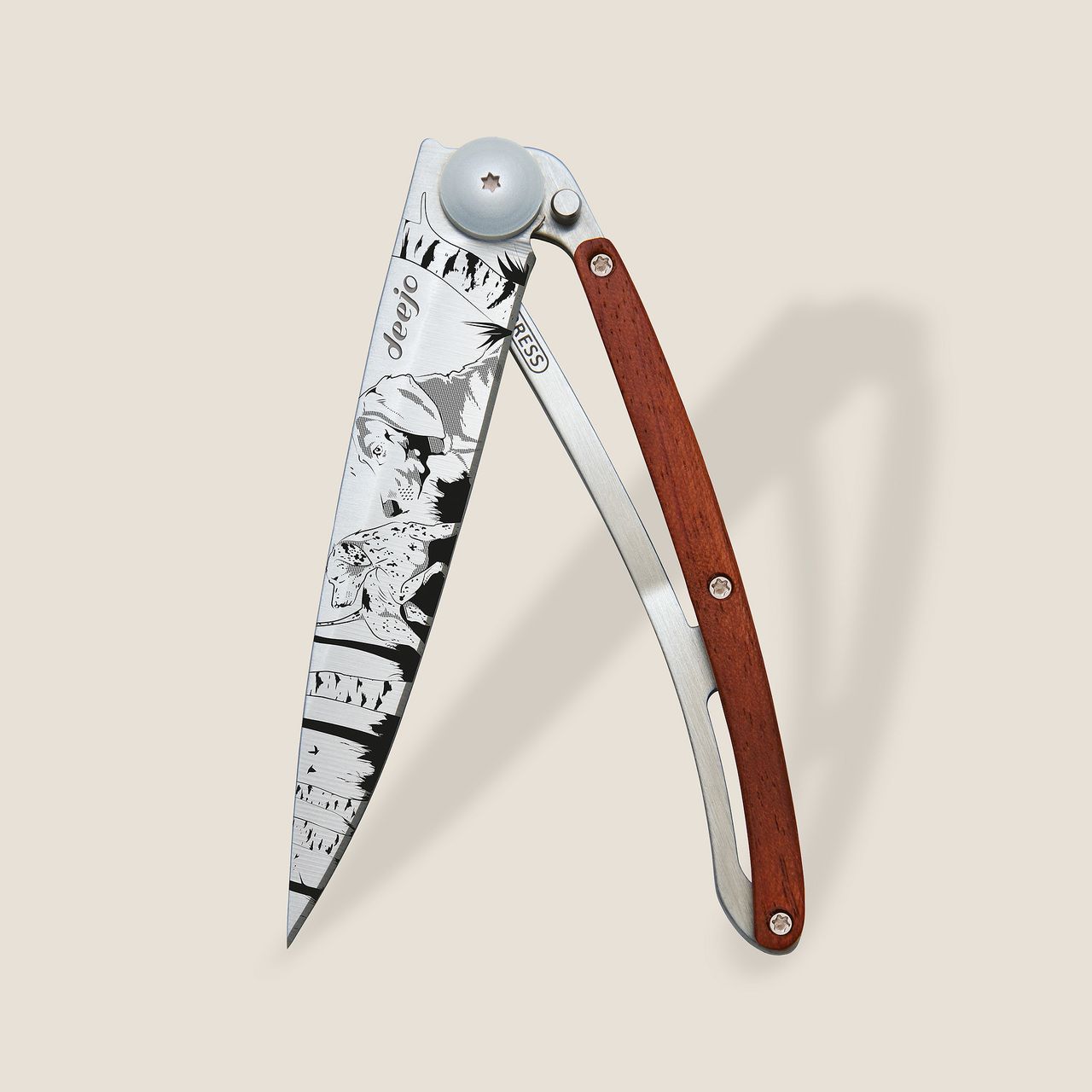 Deejo Taschenmesser 37g Korallenholz Jagdtag