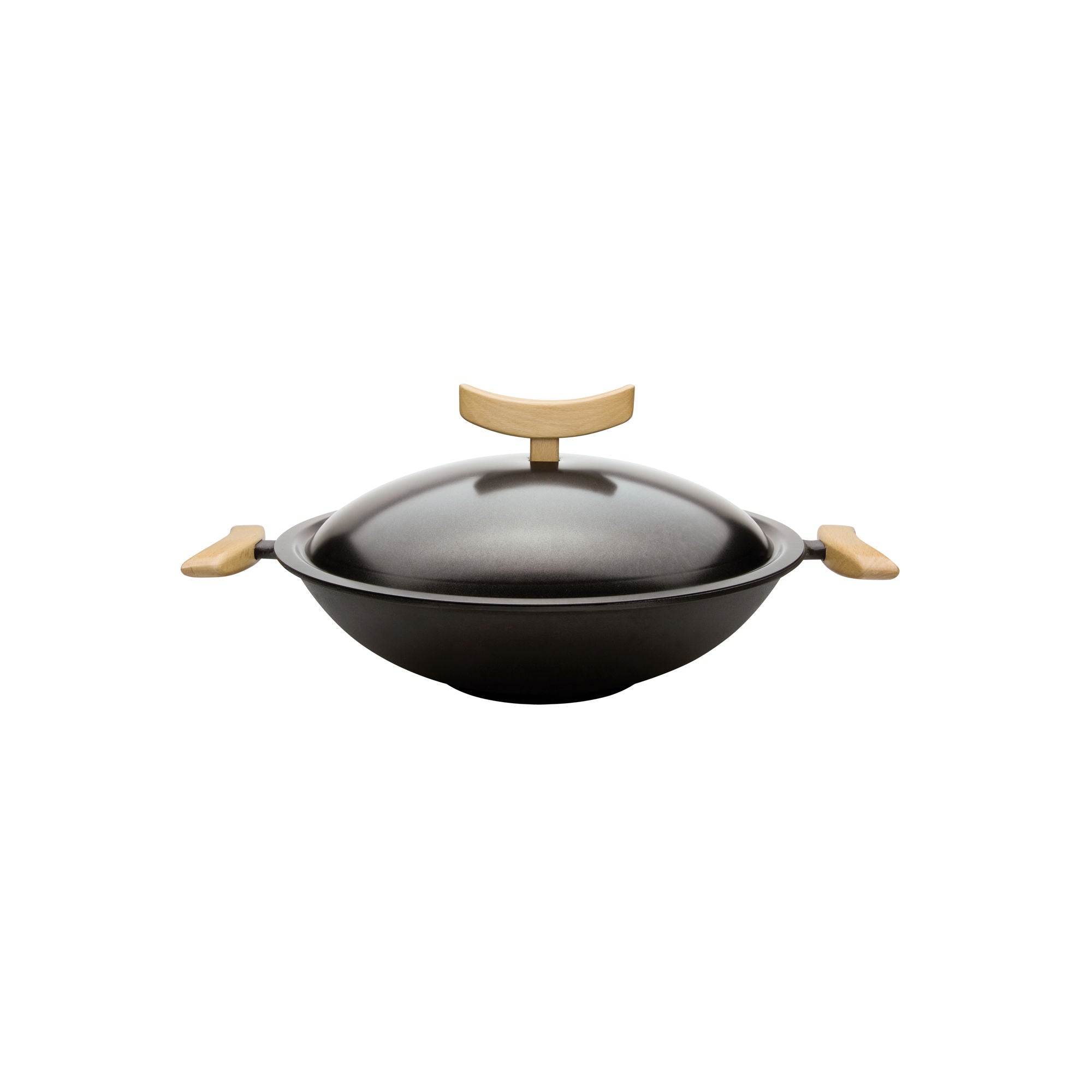 Spring WOK Wok-Set Gusseisen mit Deckel 35cm