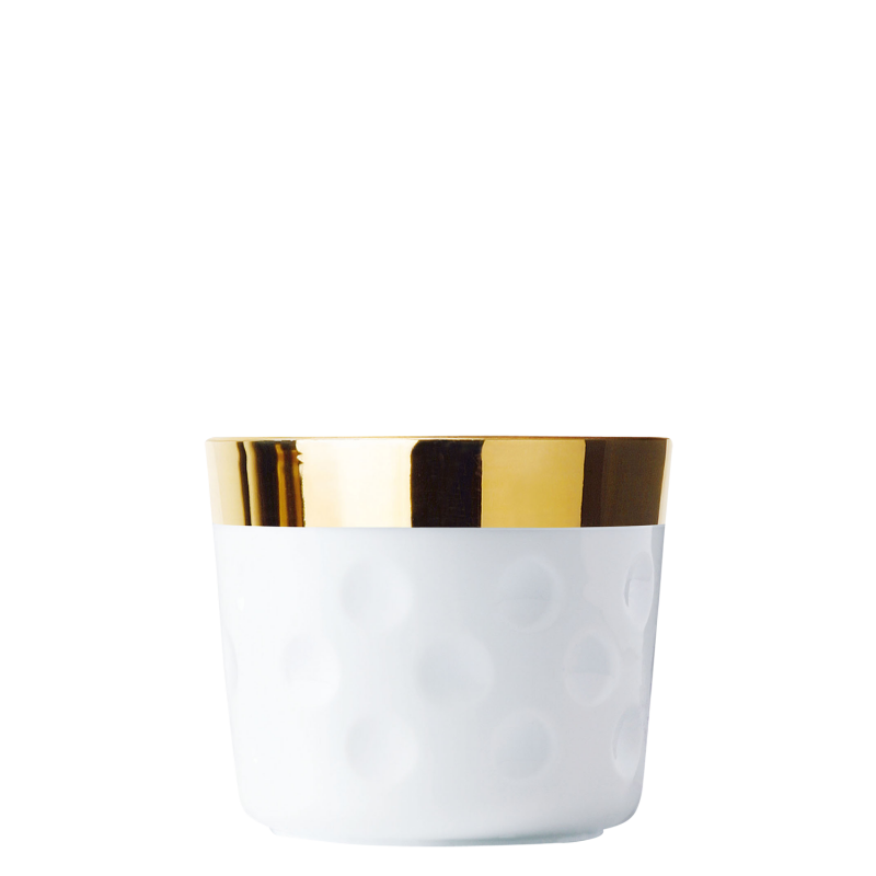 Fürstenberg Champagnerbecher WHITE MOON Punkterelief Sip of Gold 0,3 l